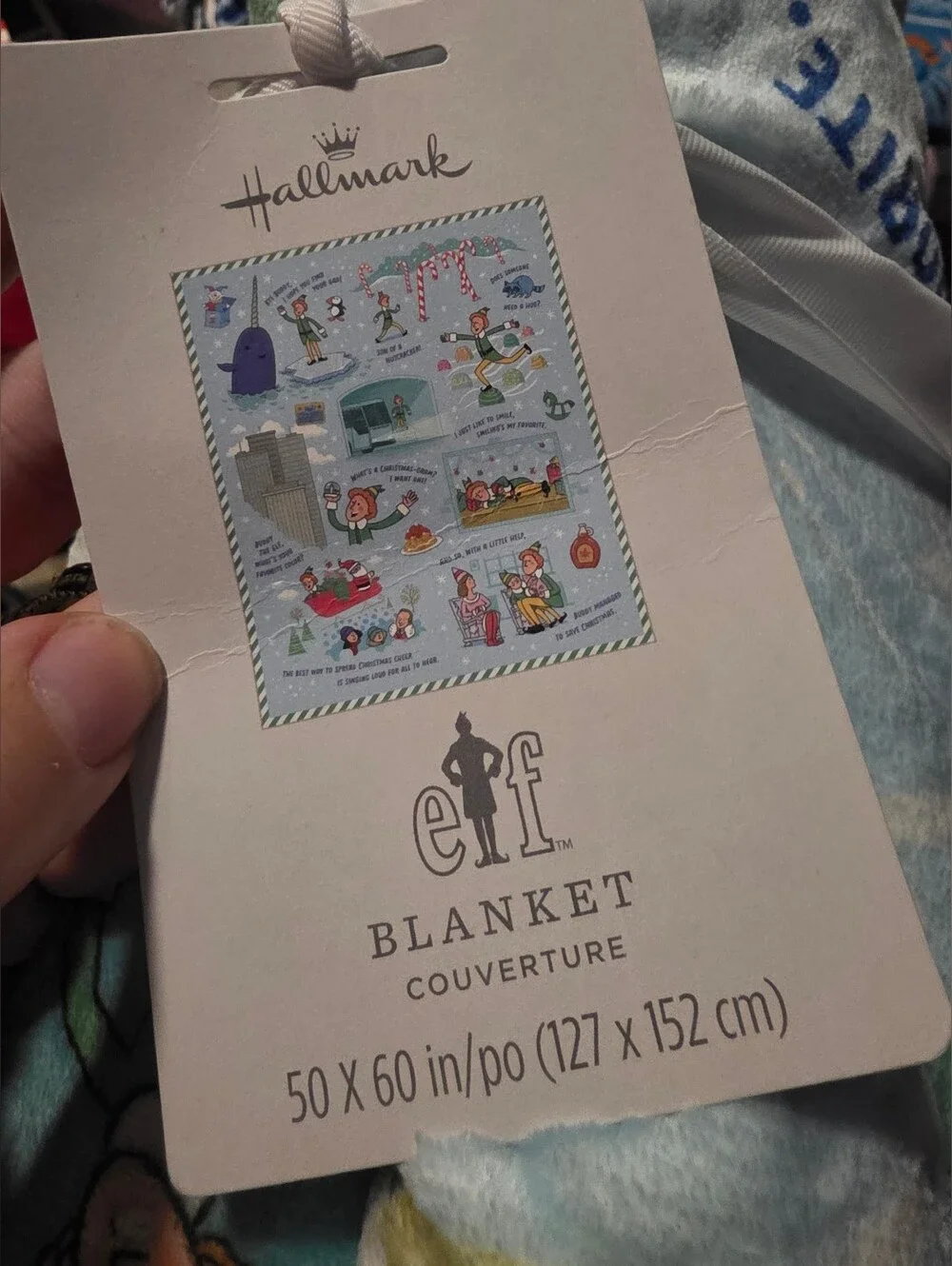 Hallmark Elf Blanket Nwt